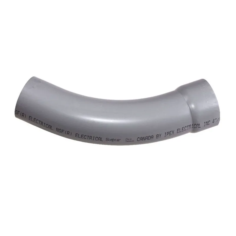 4" PVC 45° Elbow, Schedule 40, Gray, Bell End