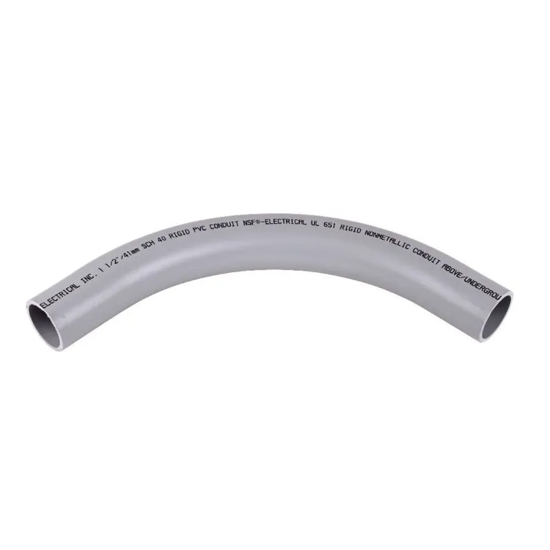 1-1/2" PVC 90° Elbow, Schedule 40, Gray
