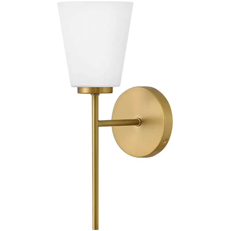 Bri 1 Light 8.25 inch Lacquered Brass Bath Light Wall Light