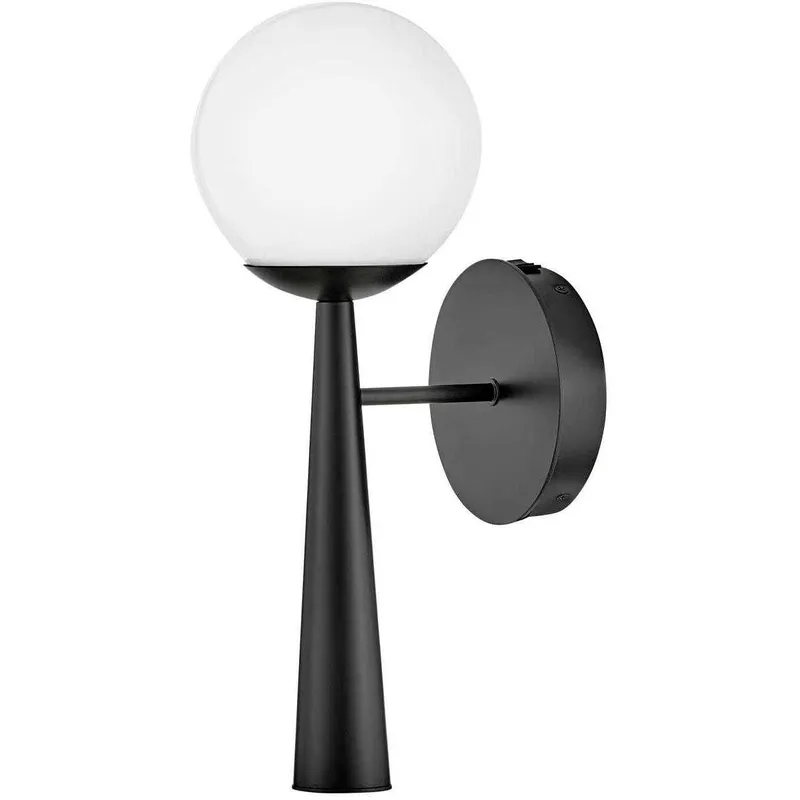 Izzy LED 6 inch Black Sconce Wall Light