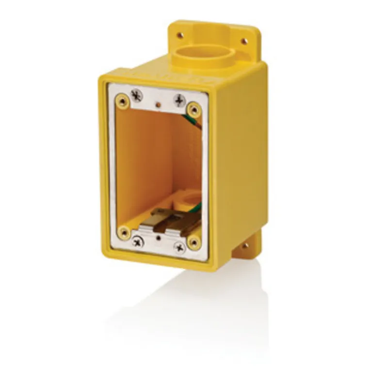 Single-Gang FD Box, 1"-1/2", Yellow