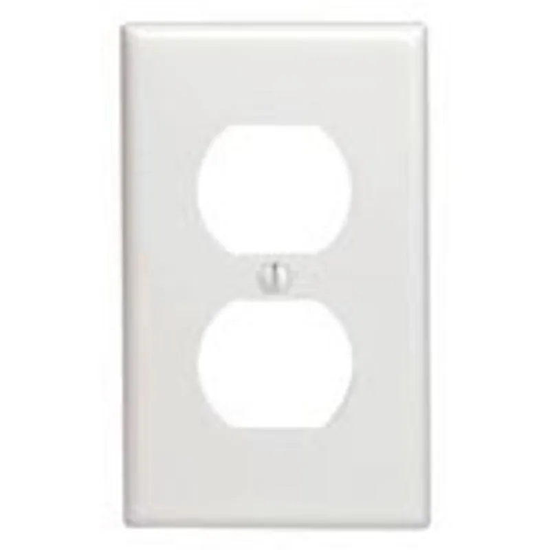 1G WHT DPLX RCPT PLATE