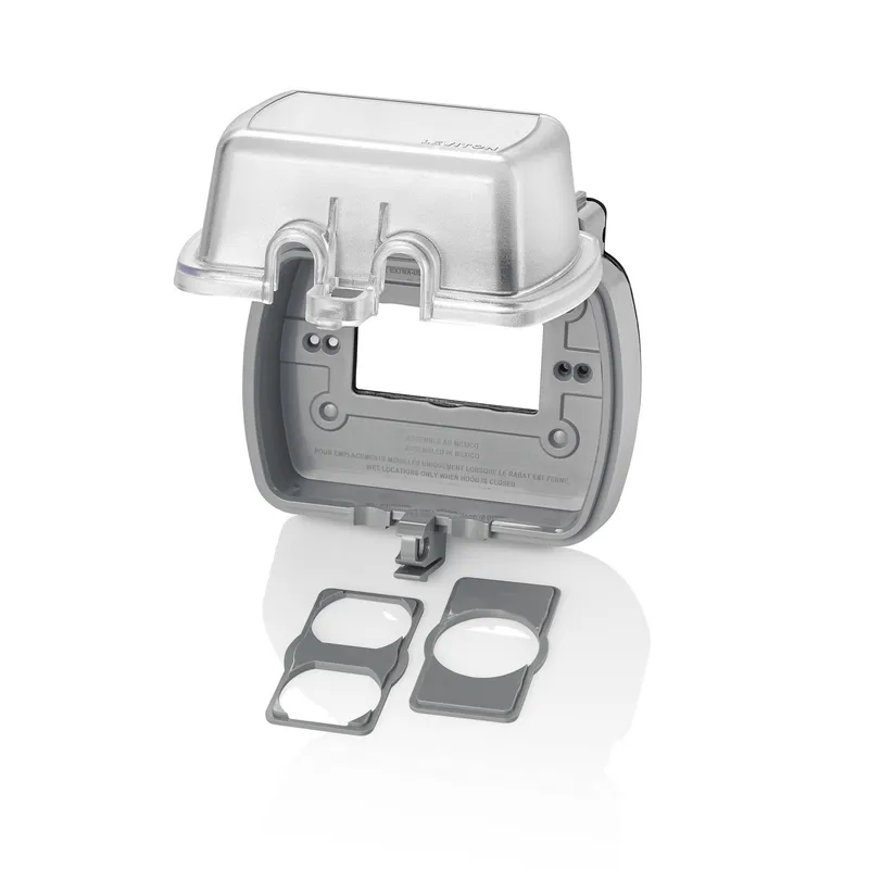 Weatherproof In-Use Cover, 1 Gang, Multiple Insert Type, 3.080" Deep, Horizontal Mount