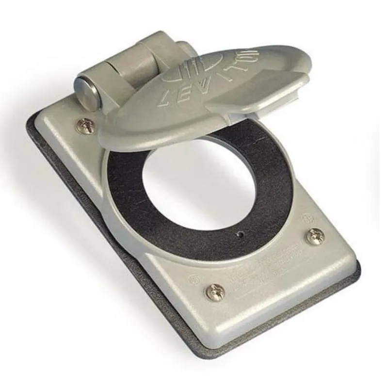 Weatherproof FS Cover, 1 Gang, Single Receptacle Type, Vertical Mount, Thermoplastic