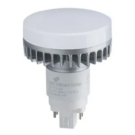 Light Efficient Design 4-Pin LED PL Retrofit Lamp - G/GX24q Base - 12W - 3500K - 1,157 Lumens - Vertical Orientation - 120-277V or Ballast Compatible