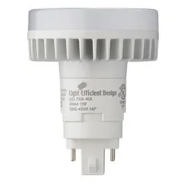 Light Efficient Design 4-Pin LED PL Retrofit Lamp - G/GX24q Base - 12W - 4000K - 1,100 Lumens - Vertical Orientation - Type A Ballast Dependent