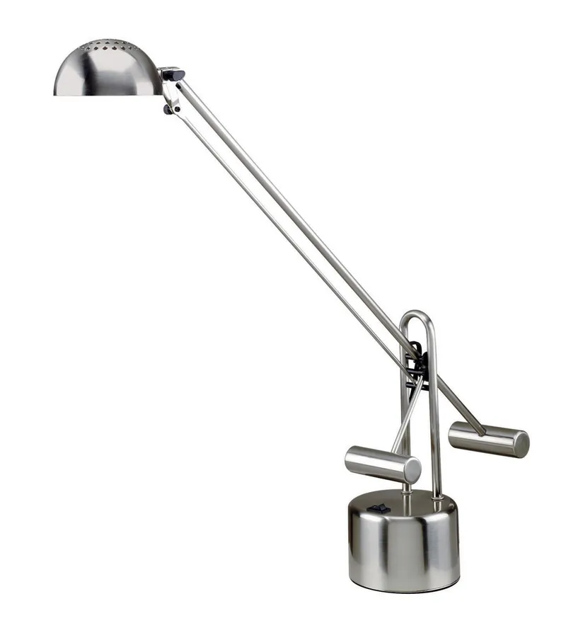 Halotech 25 inch 8 watt Polished Steel Desk Lamp Portable Light