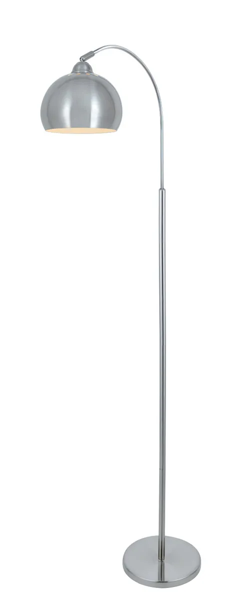 Palesa 65.5 inch 100 watt Polished Steel Floor Lamp Portable Light