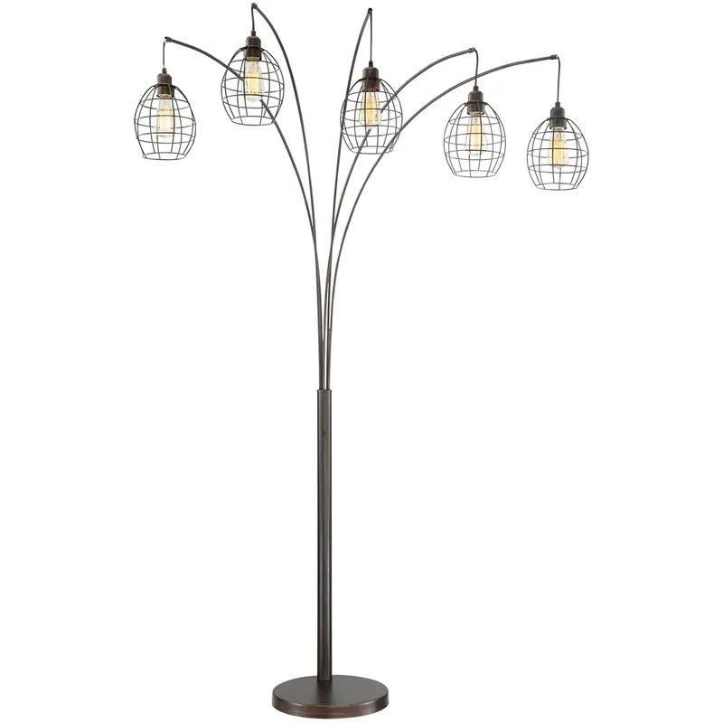 Kaden 86.5 inch 40 watt Copper Bronze Arc Lamps Portable Light
