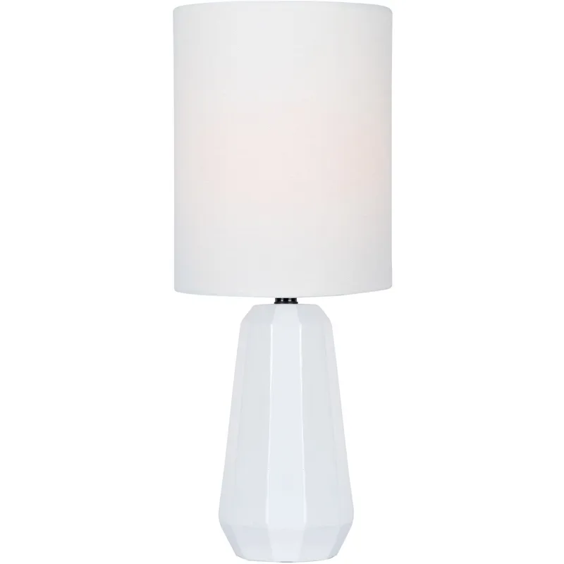Charna 18 inch 60.00 watt White Table Lamp Portable Light