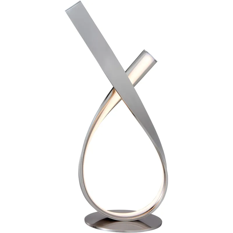 Royce 16.5 inch 10 watt Brushed Nickel Table Lamp Portable Light
