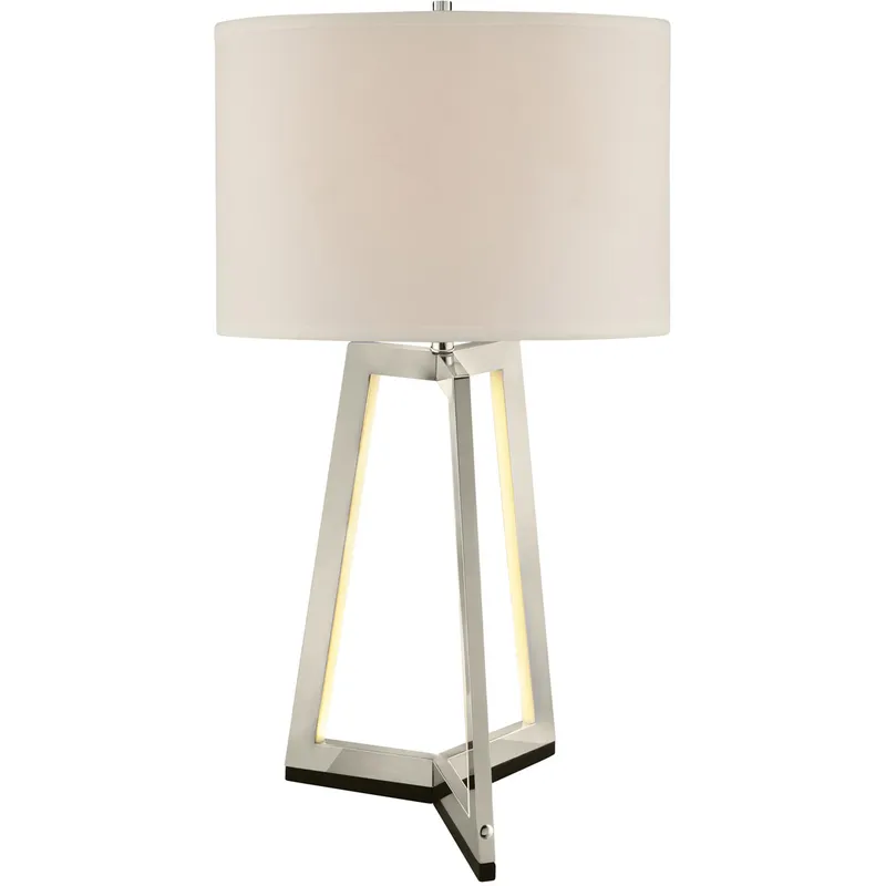 Pax 31 inch 150.00 watt Brushed Nickel Table Lamp Portable Light
