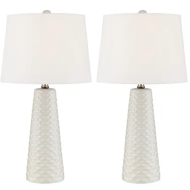 Muriel 24 inch 100.00 watt White Table Lamp Portable Light