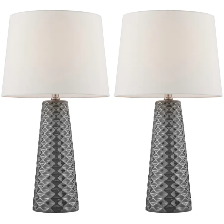 Muriel 24 inch 100.00 watt Gray Table Lamp Portable Light