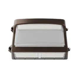 Litetronics 2-In-1 LED Wall Pack - Traditional Or Full Cutoff - CCT Selectable - 120-277V - Dark Bronze