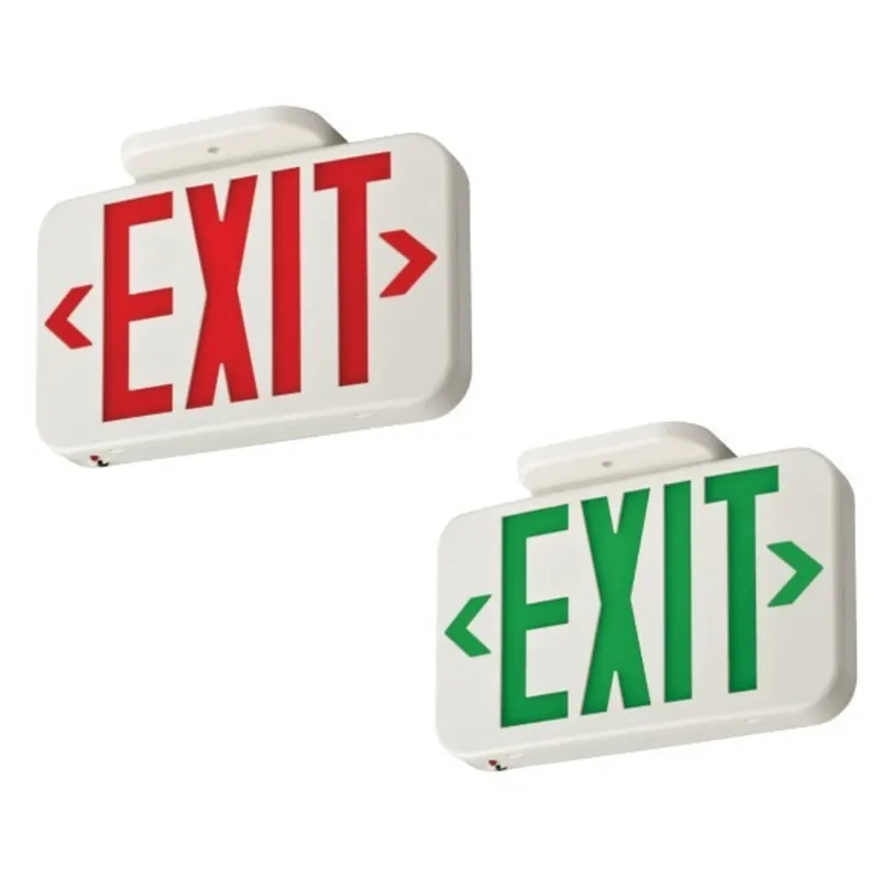 LED EXIT RED/GRN W/NI-MH BACKUP BATTERY