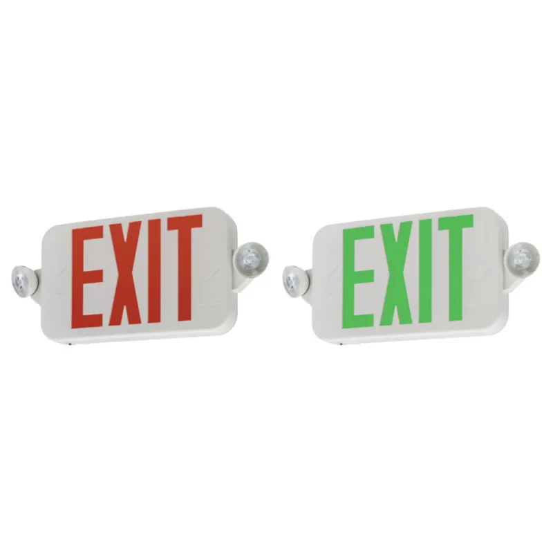 EXIT SIGN 2 HEAD RED/GRN SWITCHABLE
