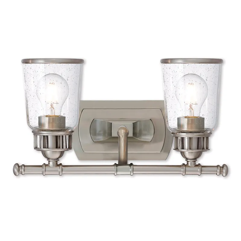 Lawrenceville 2 Light 16 inch Brushed Nickel Vanity Sconce Wall Light