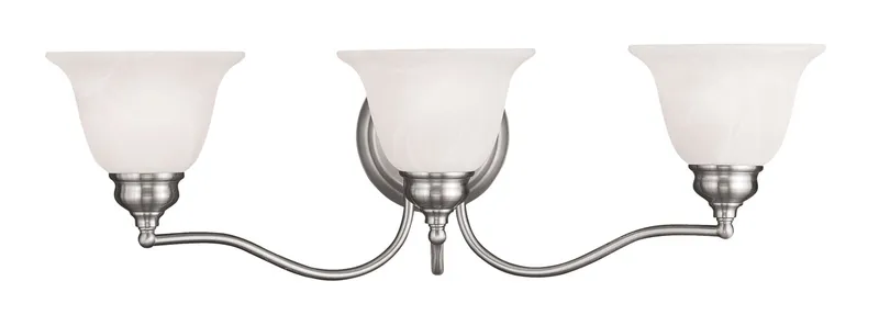 Essex 3 Light 24 inch Brushed Nickel Vanity Sconce Wall Light