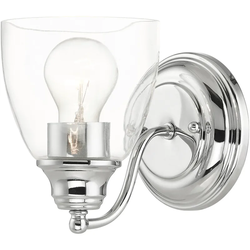 Montgomery 1 Light 5.38 inch Polished Chrome Vanity Sconce Wall Light