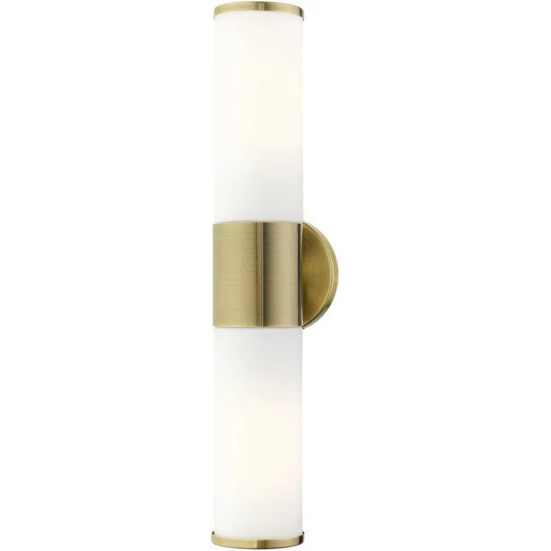 Lindale 2 Light 18.5 inch Antique Brass ADA Vanity Sconce Wall Light
