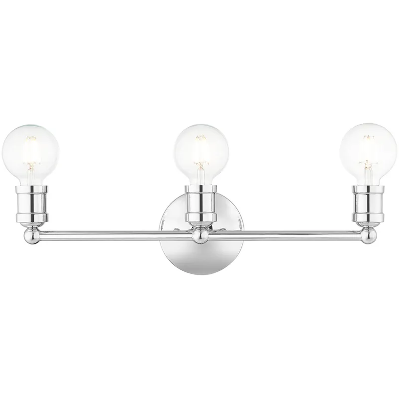 Lansdale 3 Light 20.25 inch Polished Chrome ADA Vanity Sconce Wall Light