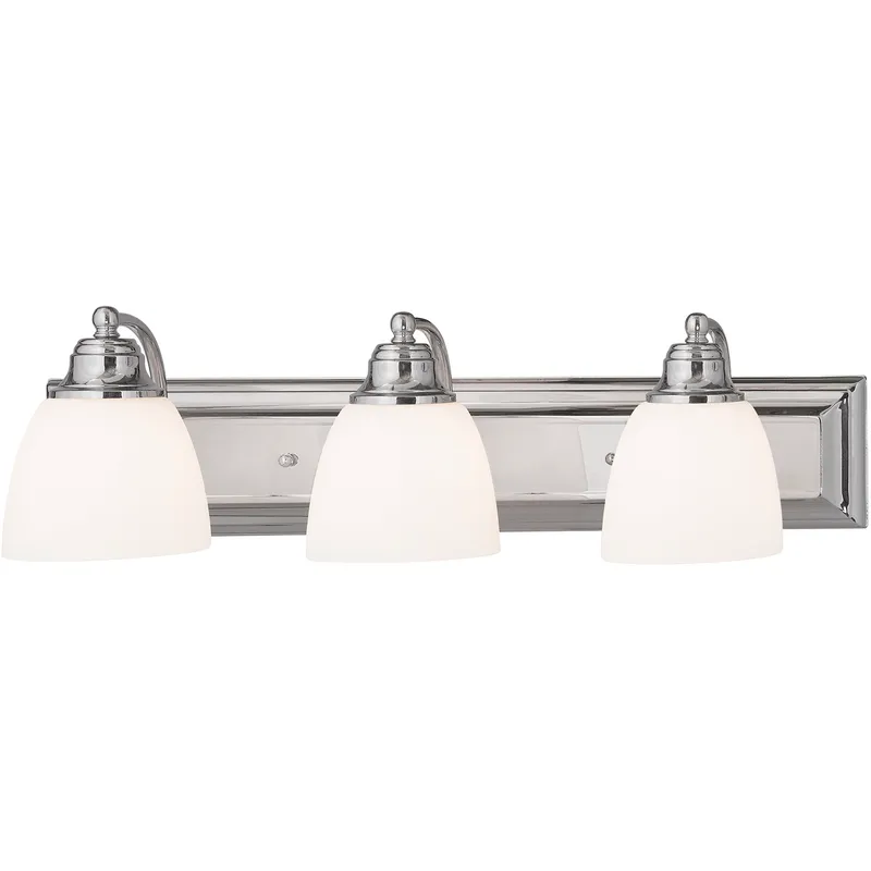 Springfield 3 Light 24 inch Polished Chrome Vanity Sconce Wall Light