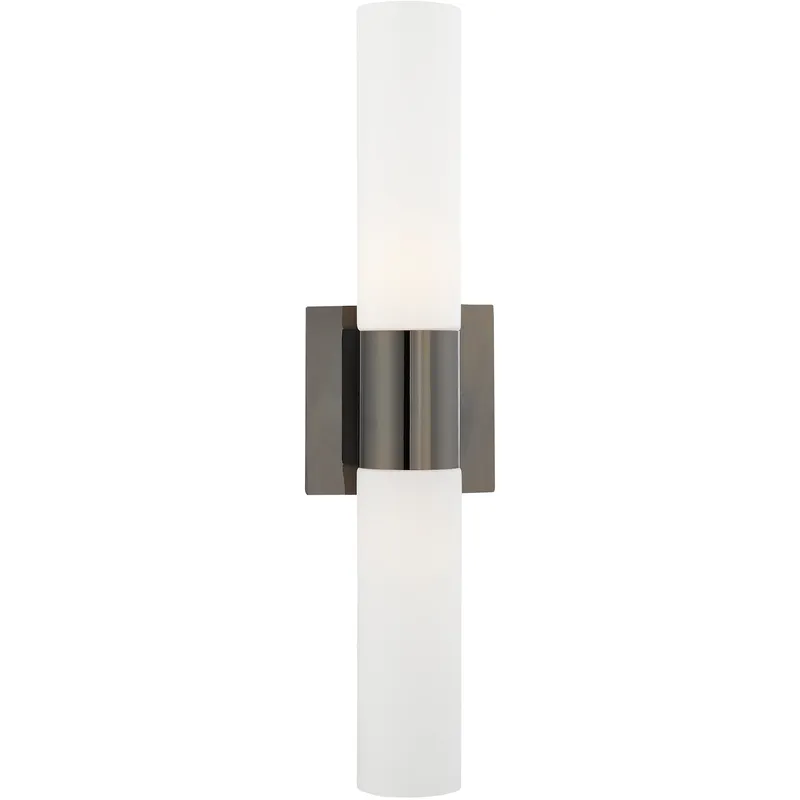 Aero 2 Light 4.5 inch Black Chrome ADA Vanity Sconce Wall Light