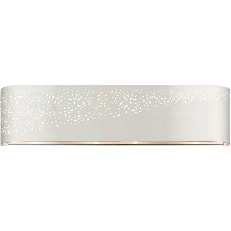 Noria 4 Light 23.63 inch Brushed Nickel ADA Vanity Sconce Wall Light