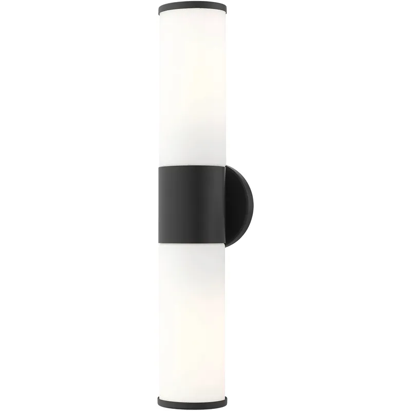 Lindale 2 Light 18.5 inch Black ADA Vanity Sconce Wall Light