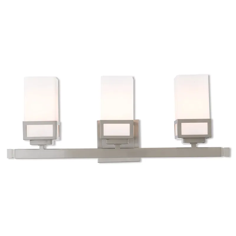 Harding 3 Light 23.88 inch Brushed Nickel Vanity Sconce Wall Light