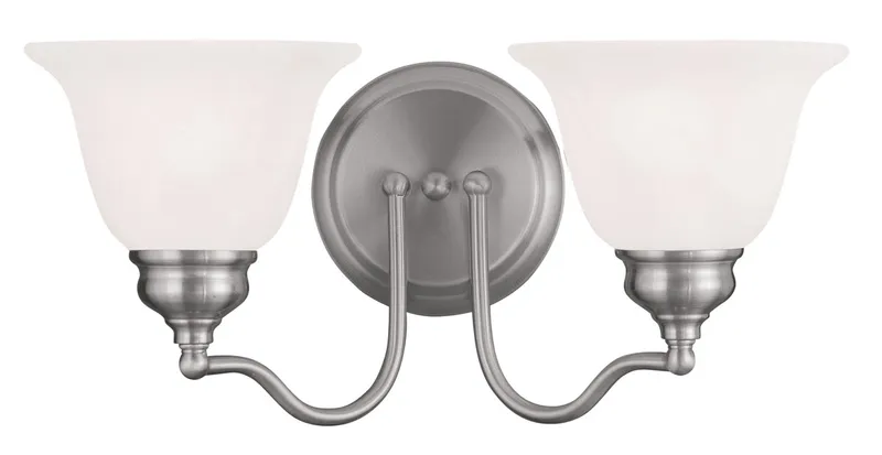 Essex 2 Light 15.25 inch Brushed Nickel Vanity Sconce Wall Light