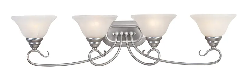 Coronado 4 Light 36.25 inch Brushed Nickel Vanity Sconce Wall Light