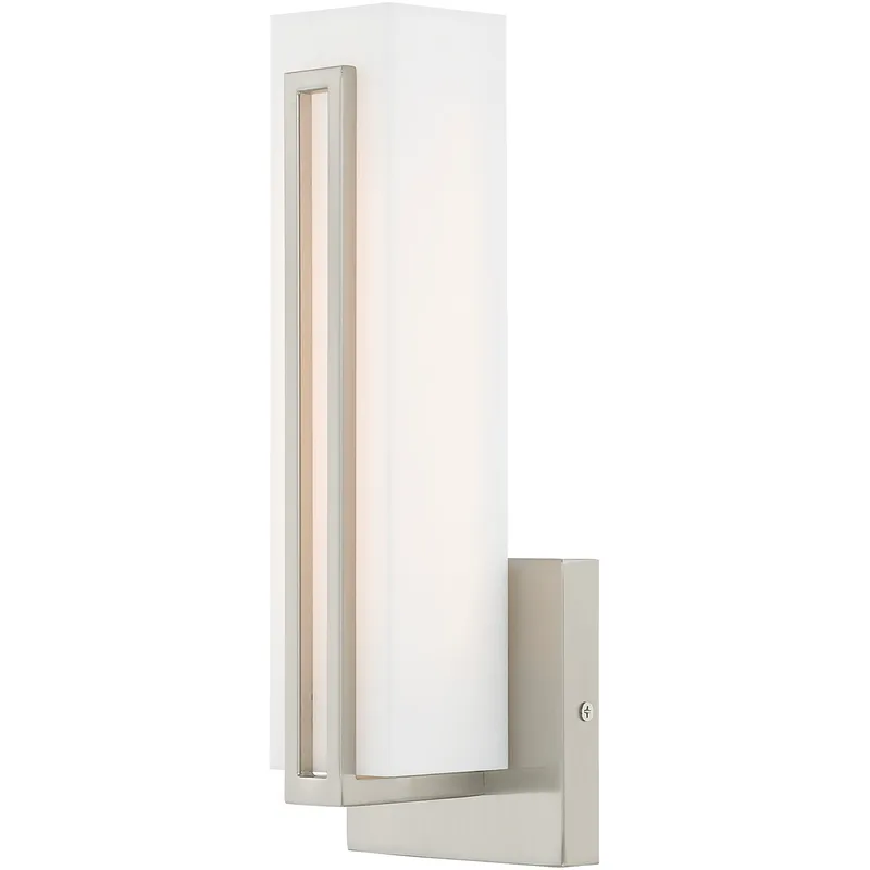 Fulton LED 4.38 inch Brushed Nickel ADA Vanity Sconce Wall Light