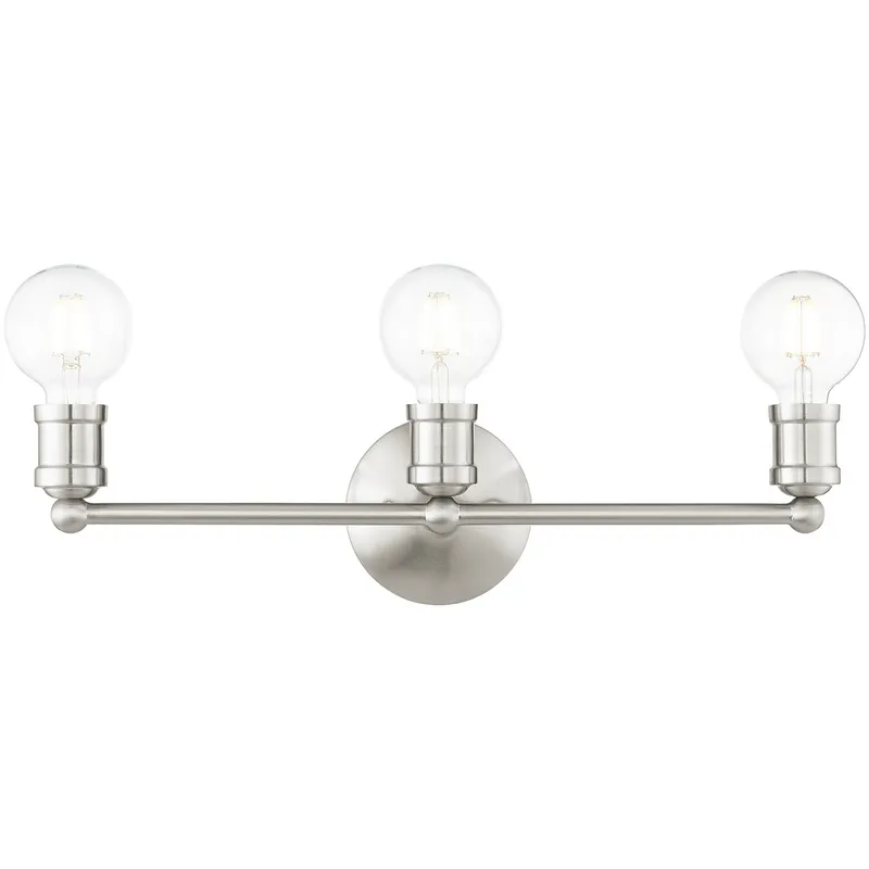 Lansdale 3 Light 20.25 inch Brushed Nickel ADA Vanity Sconce Wall Light