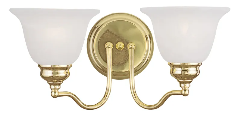 Essex 2 Light 15.25 inch Polished Brass Vanity Sconce Wall Light