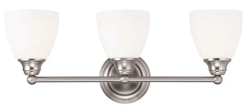 Somerville 3 Light 23 inch Brushed Nickel Vanity Sconce Wall Light