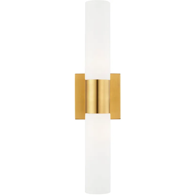 Aero 2 Light 4.5 inch Satin Brass ADA Vanity Sconce Wall Light