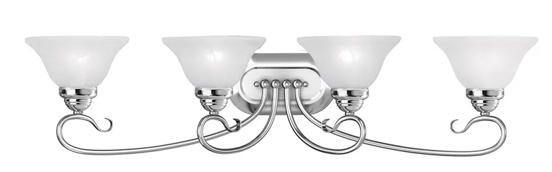Coronado 4 Light 36.25 inch Polished Chrome Vanity Sconce Wall Light
