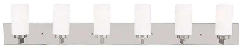 West Lake 6 Light 47 inch Polished Chrome Vanity Sconce Wall Light