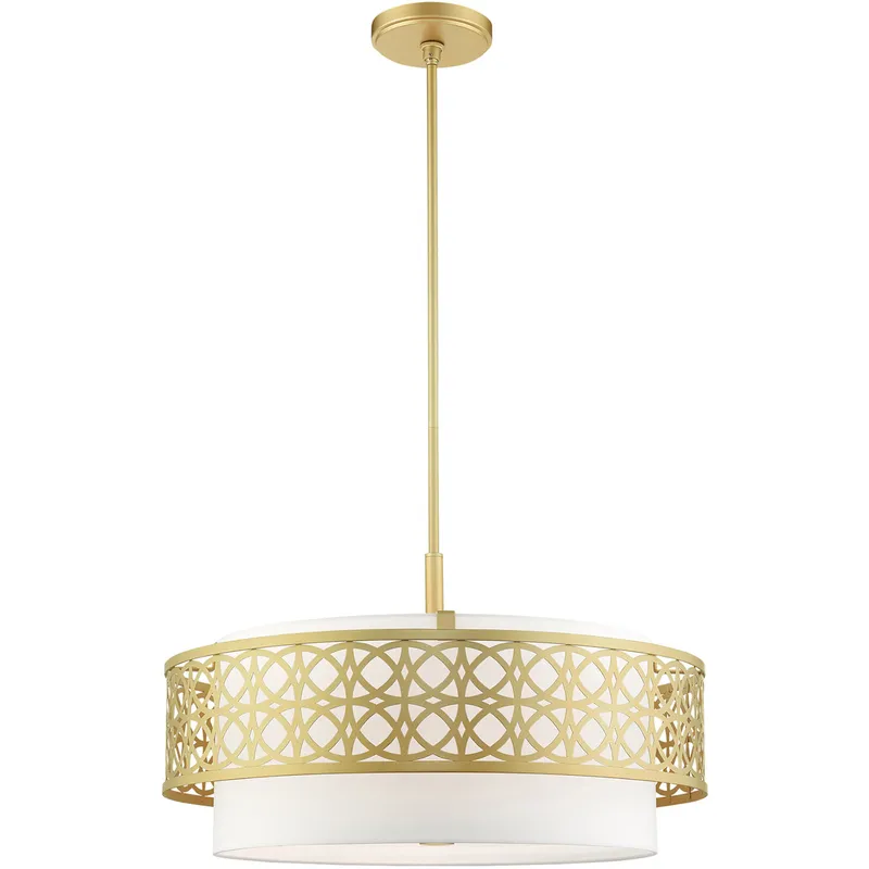 Calinda 5 Light 24.75 inch Soft Gold Pendant Chandelier Ceiling Light