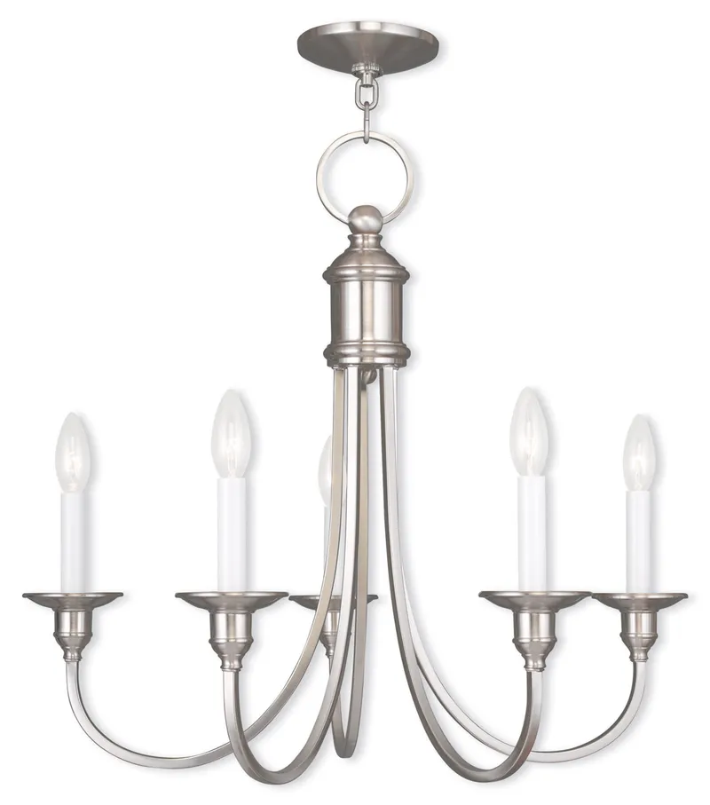 Cranford 5 Light 24 inch Brushed Nickel Chandelier Ceiling Light