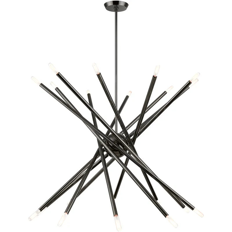 Soho 20 Light 37.5 inch Black Chrome Large Chandelier Ceiling Light, Large