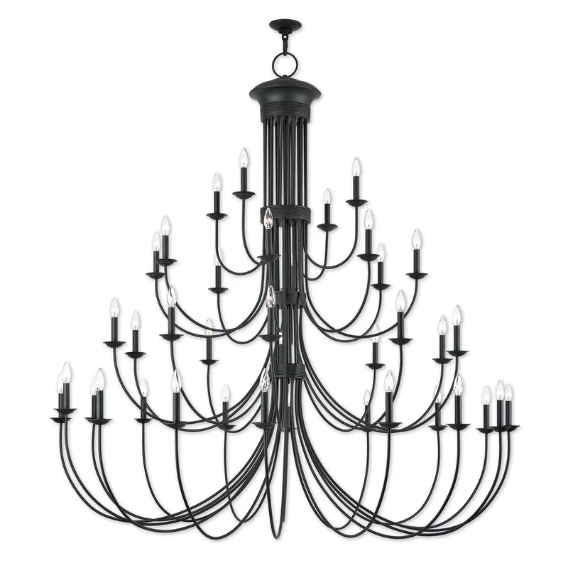 Estate 38 Light 72 inch Bronze Grand Foyer Chandelier Ceiling Light