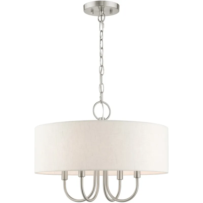 Blossom 4 Light 18 inch Brushed Nickel Pendant Chandelier Ceiling Light