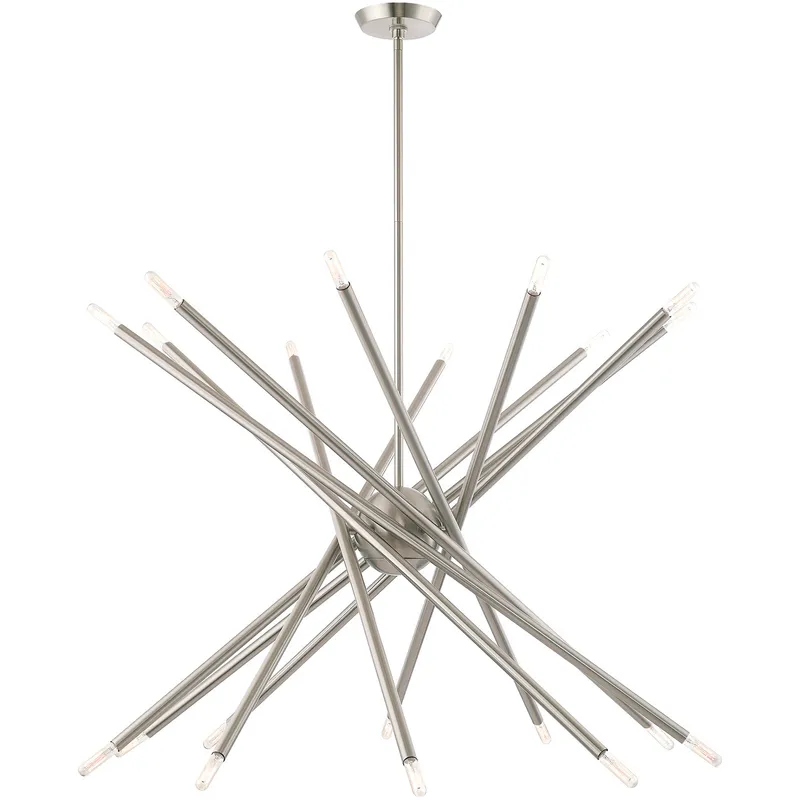 Soho 20 Light 37.5 inch Brushed Nickel Large Chandelier Ceiling Light