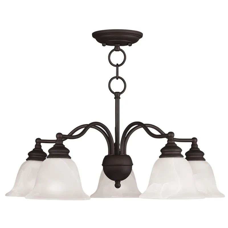 Essex 5 Light 24 inch Bronze Convertible Chandelier/Semi-Flush Ceiling Light