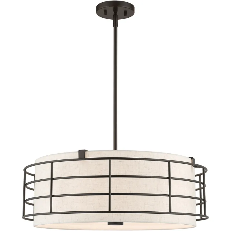 Blanchard 5 Light 23 inch English Bronze Pendant Chandelier Ceiling Light