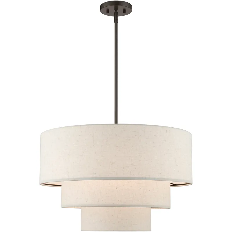 Gladstone 4 Light 23 inch English Bronze Pendant Chandelier Ceiling Light