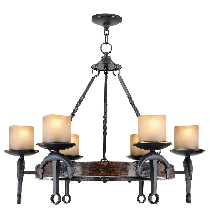 Cape May 6 Light 31 inch Hand Applied Olde Bronze Chandelier Ceiling Light